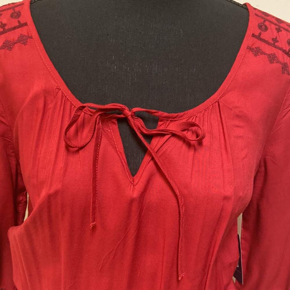 Old Navy - Women's V-Neck Dress with Front Tie (NWT) - Picture 4 of 9